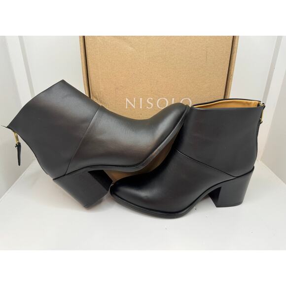Nisolo Dari Commuter Boot – Black Leather -- Zips up the back – Size 10 - NEW - Picture 6 of 11